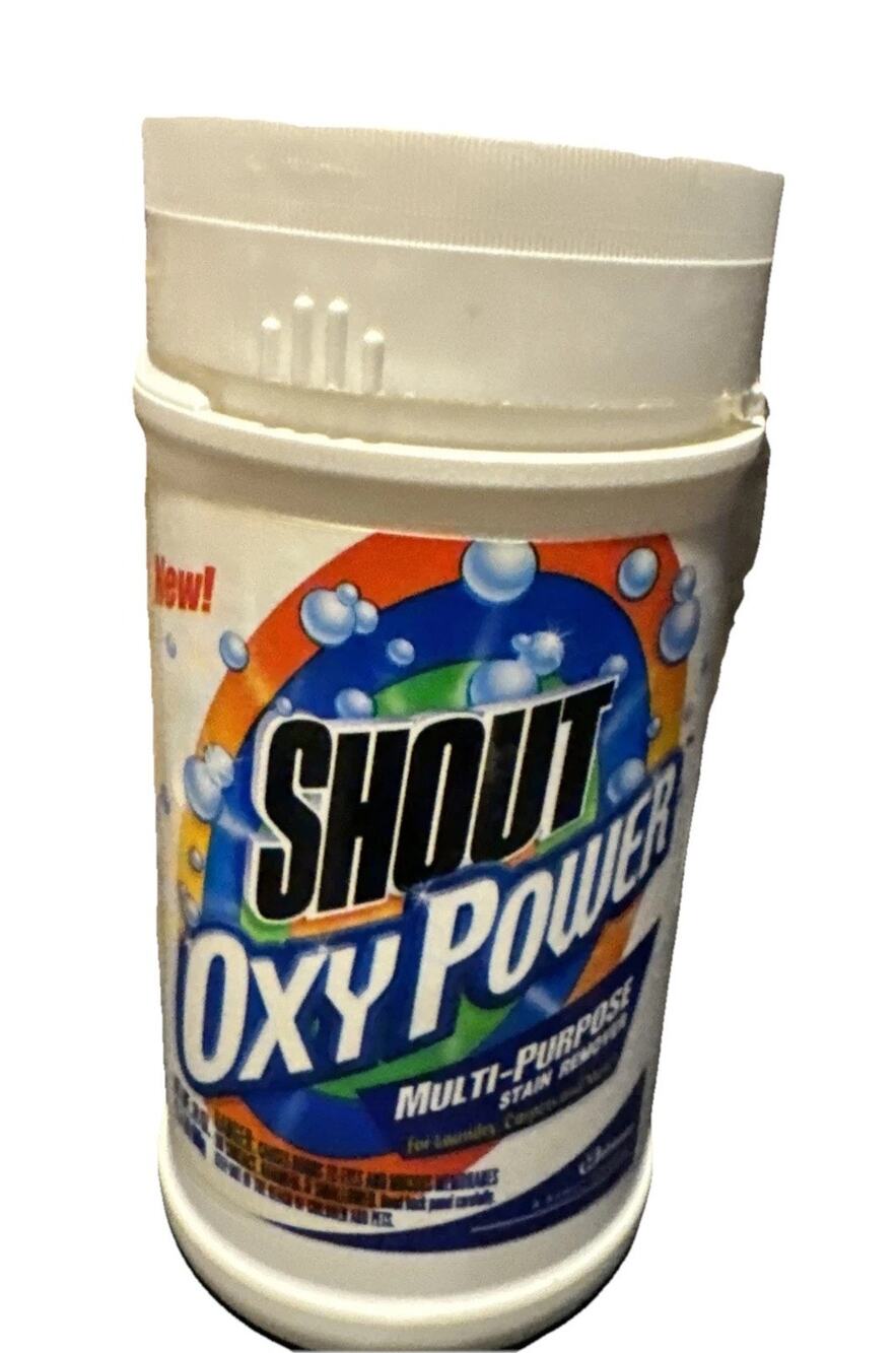 Shout Oxy Power Multi Purpose Stain Remover Powder Laundry Household 2002 VTG